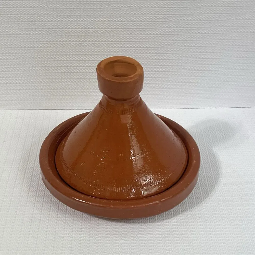 Tagine Clay Pot Earthenware Terracotta Traditional Moroccan Food 2-Piece